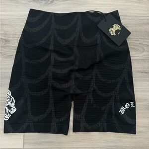 Darc Sport Black Athletic Shorts with Subtle Pattern